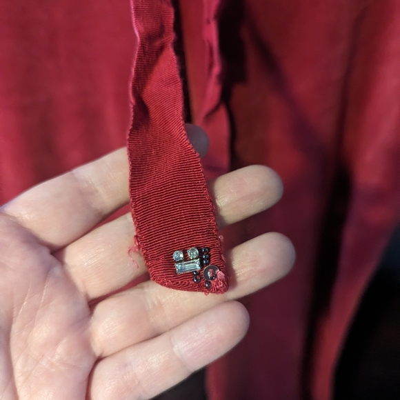 Vintage Juicy Couture Y2K red Terry Cloth Tracksuit Pants - Picture 2 of 6